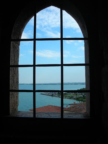 view from the castle of sirmione