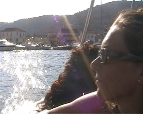 .....the sea and...me!! by boat towards Paxos