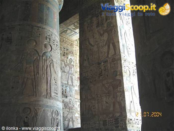 hieroglyphs in the temple