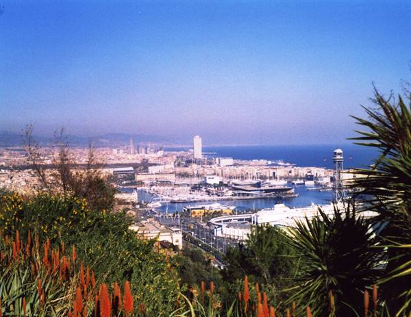 the port from montjuic