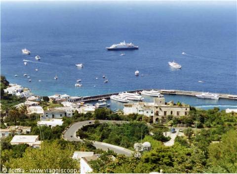 port of capri, gulf, view from above