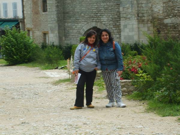 Me and Paola in the castle garden