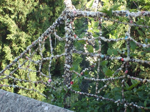 a nice decoration of chewing gums - chewed - near the rocca maggiore