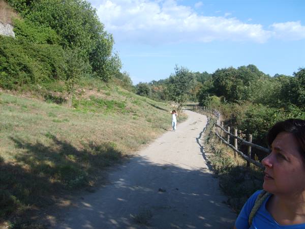 the path leading to the ghost town