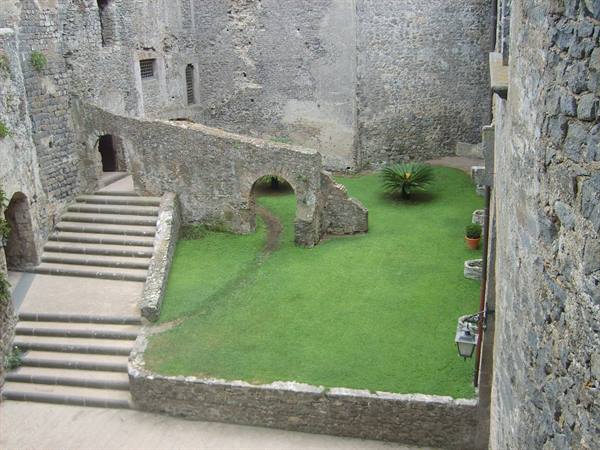 the interior of the castle of bracciano