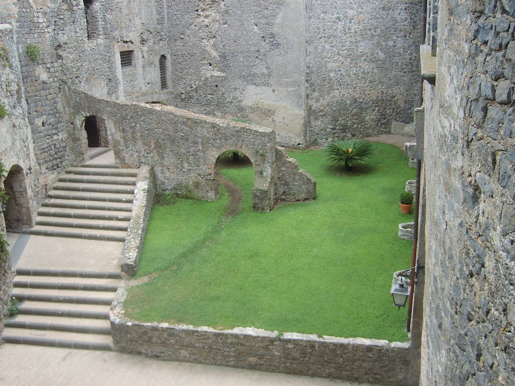 the interior of the castle of bracciano