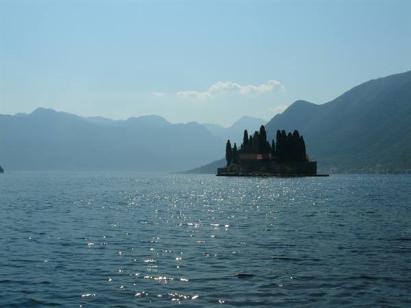 Bay of Kotor with the Island of San Giorgio