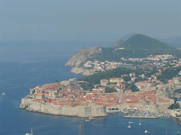 View of the old town of DUBROVNIK