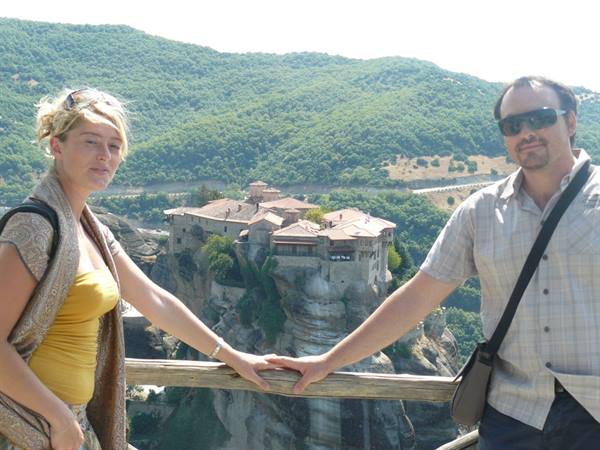 METEORA - Monastery of the TRANSFIGURATION, view over VARLAAM
