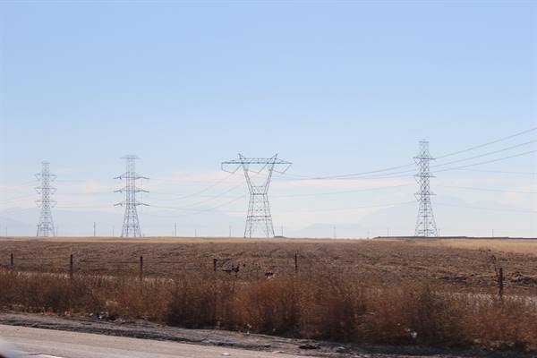 Driving along I-15
