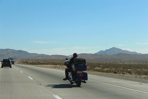 Driving along I-15