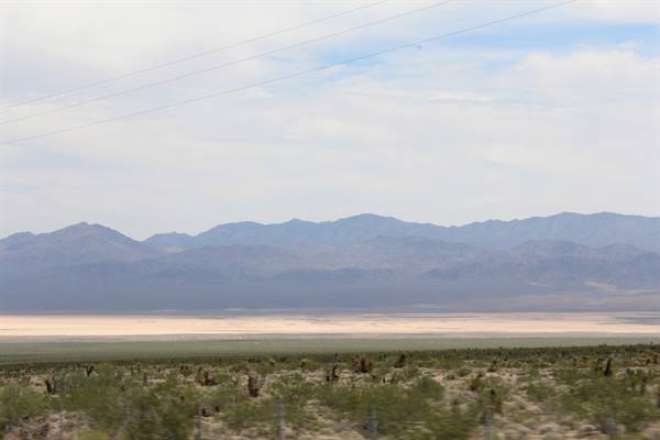 Driving along I-15 - Mojave Desert