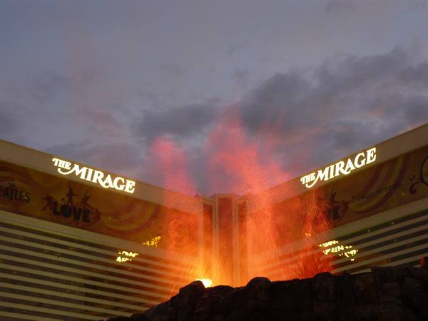 The Mirage - Erupting volcano