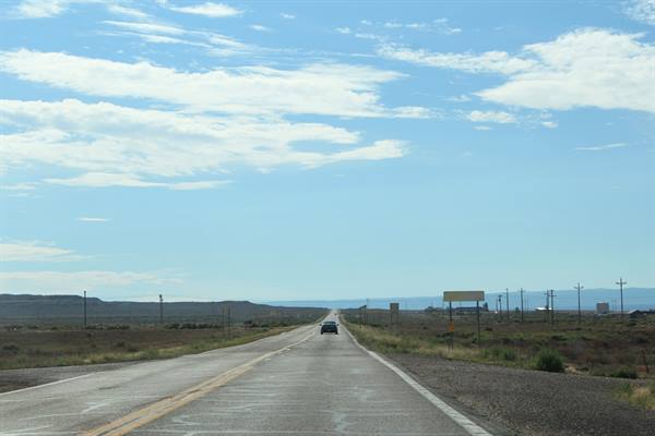 On the road along the 89A