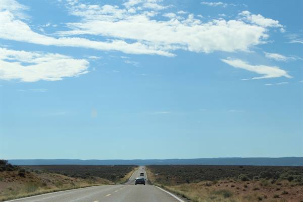On the road along the 89A