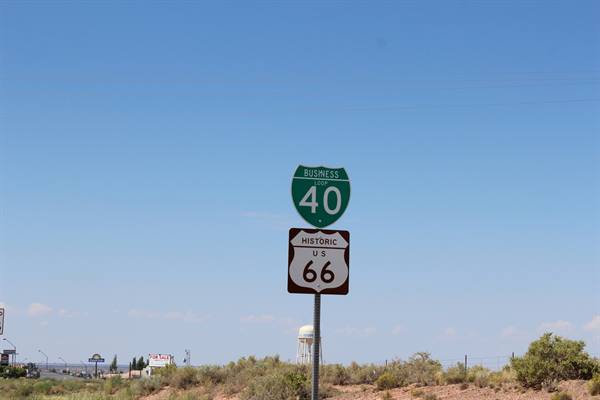 On the road along I-40