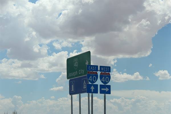 On the road along I-40