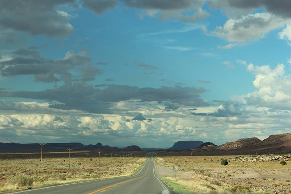 On the road on scenic drive 163