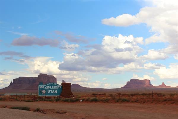 Arrival at Monument Valley
