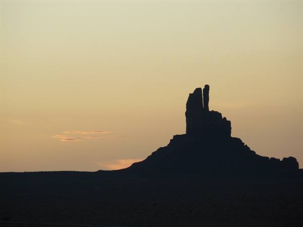 Sunset over Monument Valley