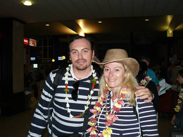 The classic Polynesian welcome
