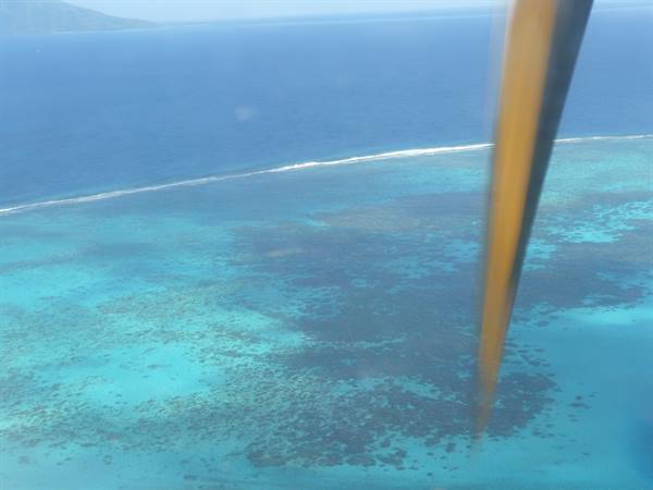 Landing in Moorea