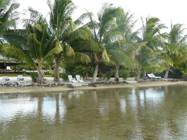The beach at Fare Pea Iti