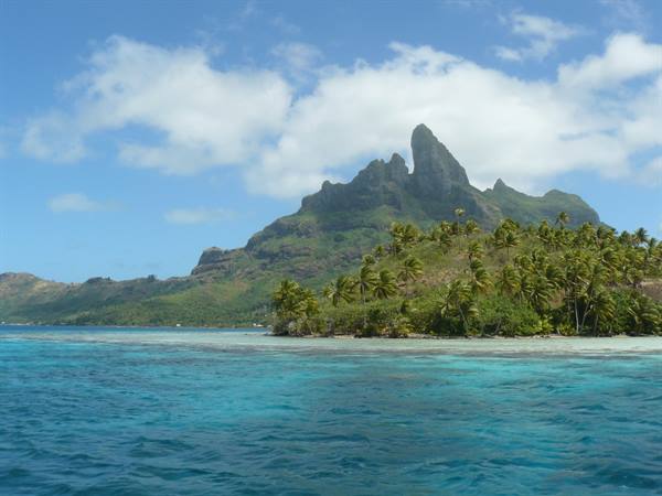 The lagoon of Bora Bora