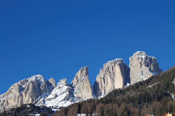 Campitello di Fassa - View of the Catinaccio