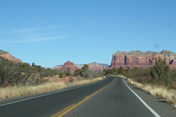 Arizona on the road - arriving in Sedona