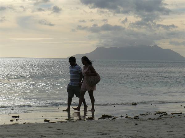 Sunset in Beau Vallon