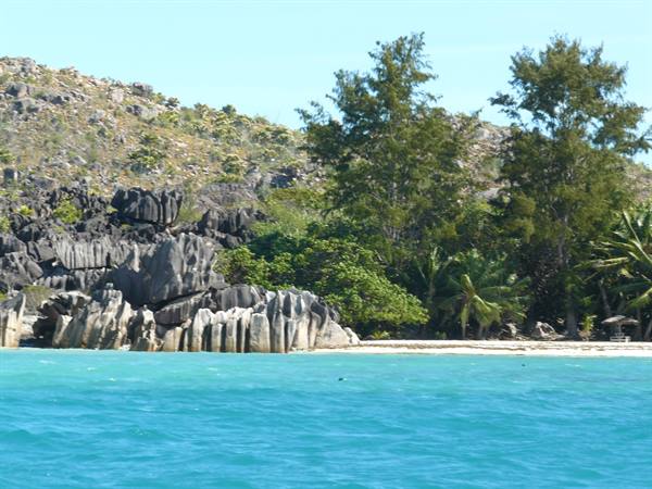 Arrival at Curieuse Island
