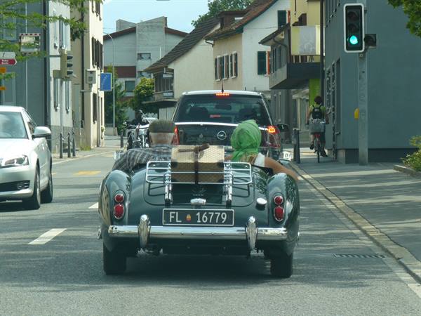 On the roads of Liechtenstein