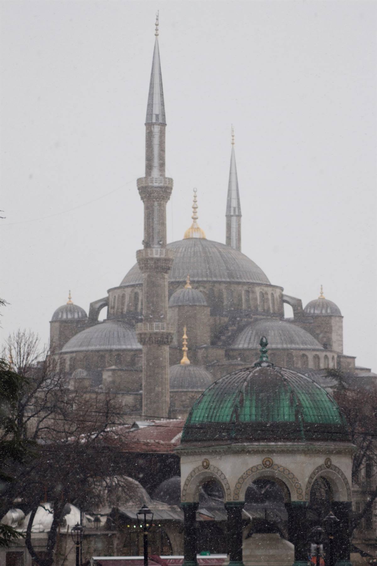 Nevicata alla Moschea Blu