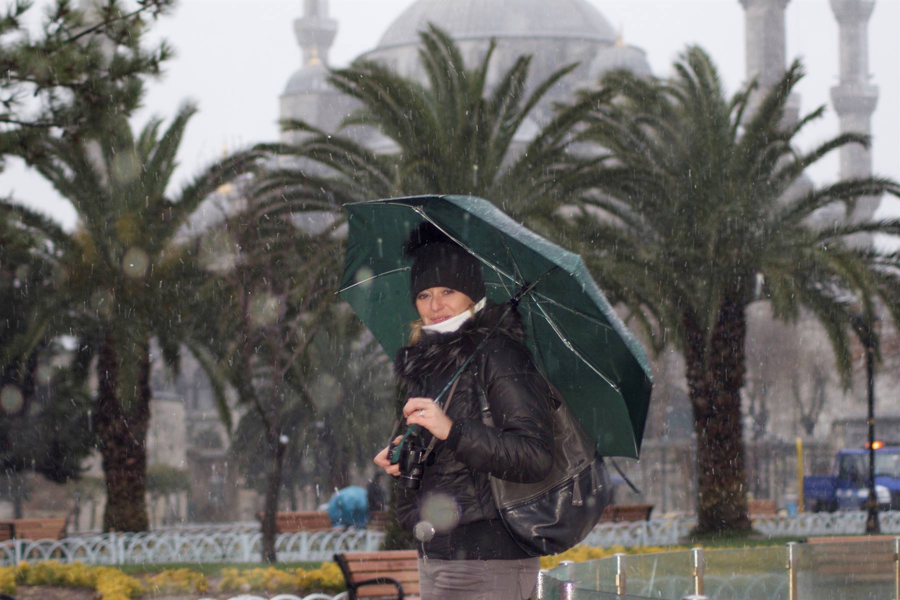 Nevicata alla Moschea Blu