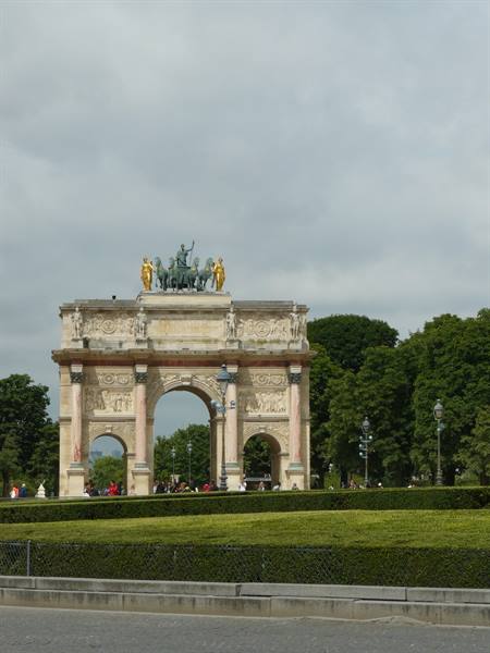 View of the Tuileries gardens