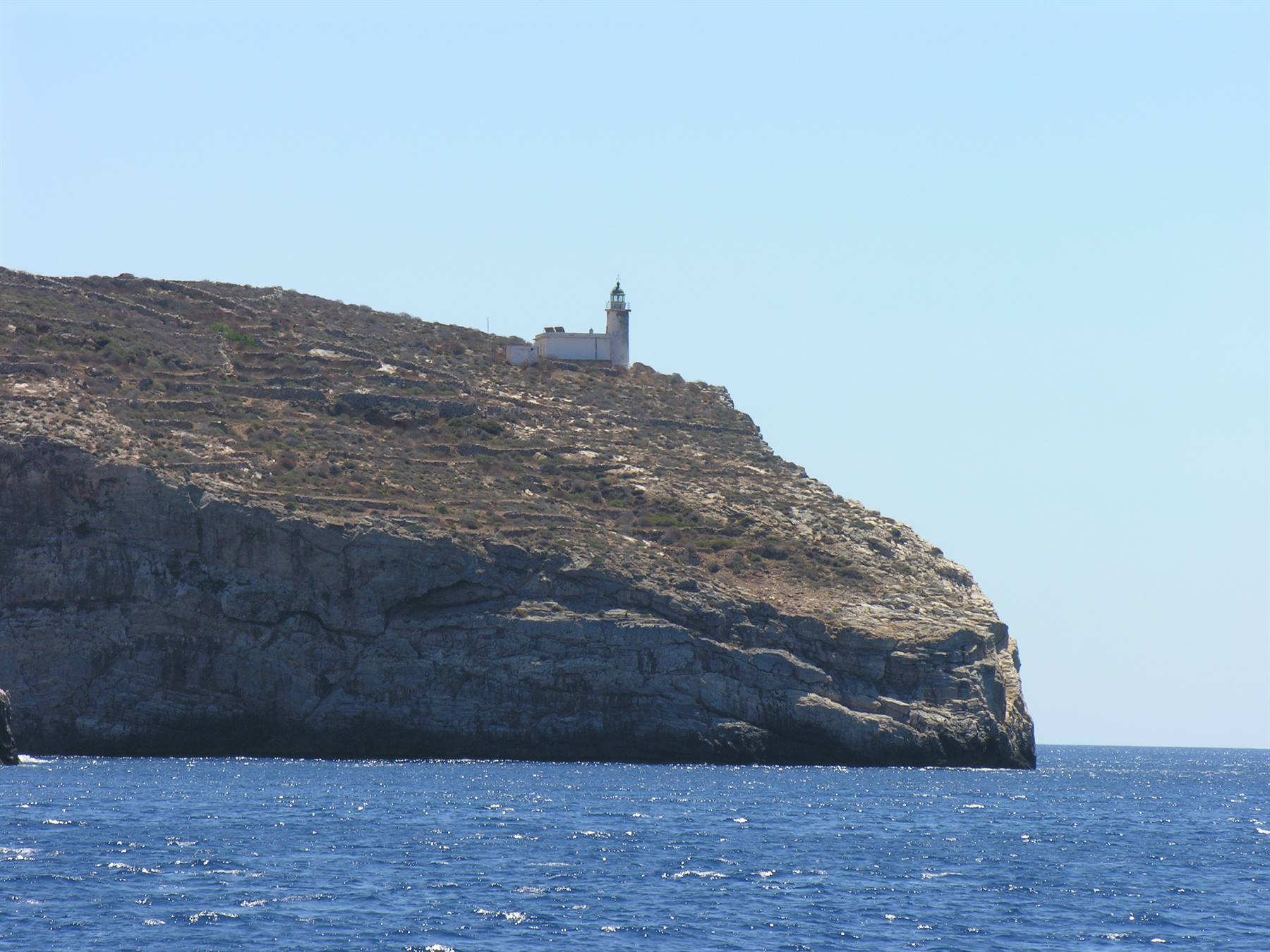In barca attorno all'isola