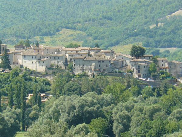 Panorama of the nearby village of Sant'Anatolia