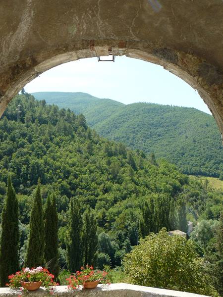 The exit arch to the Abbey