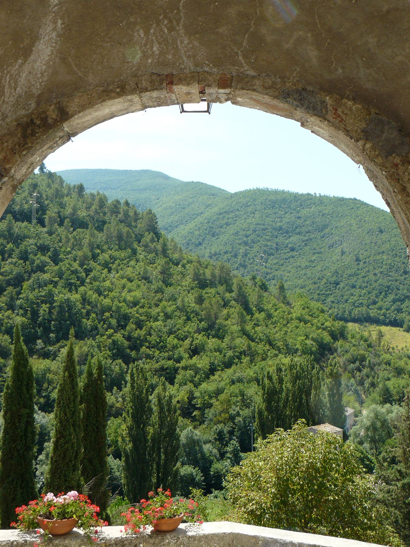 L'arco di uscita per l'Abbazia