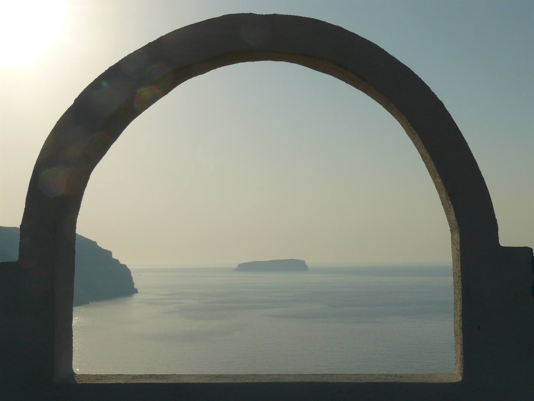 Tramonto in caldera