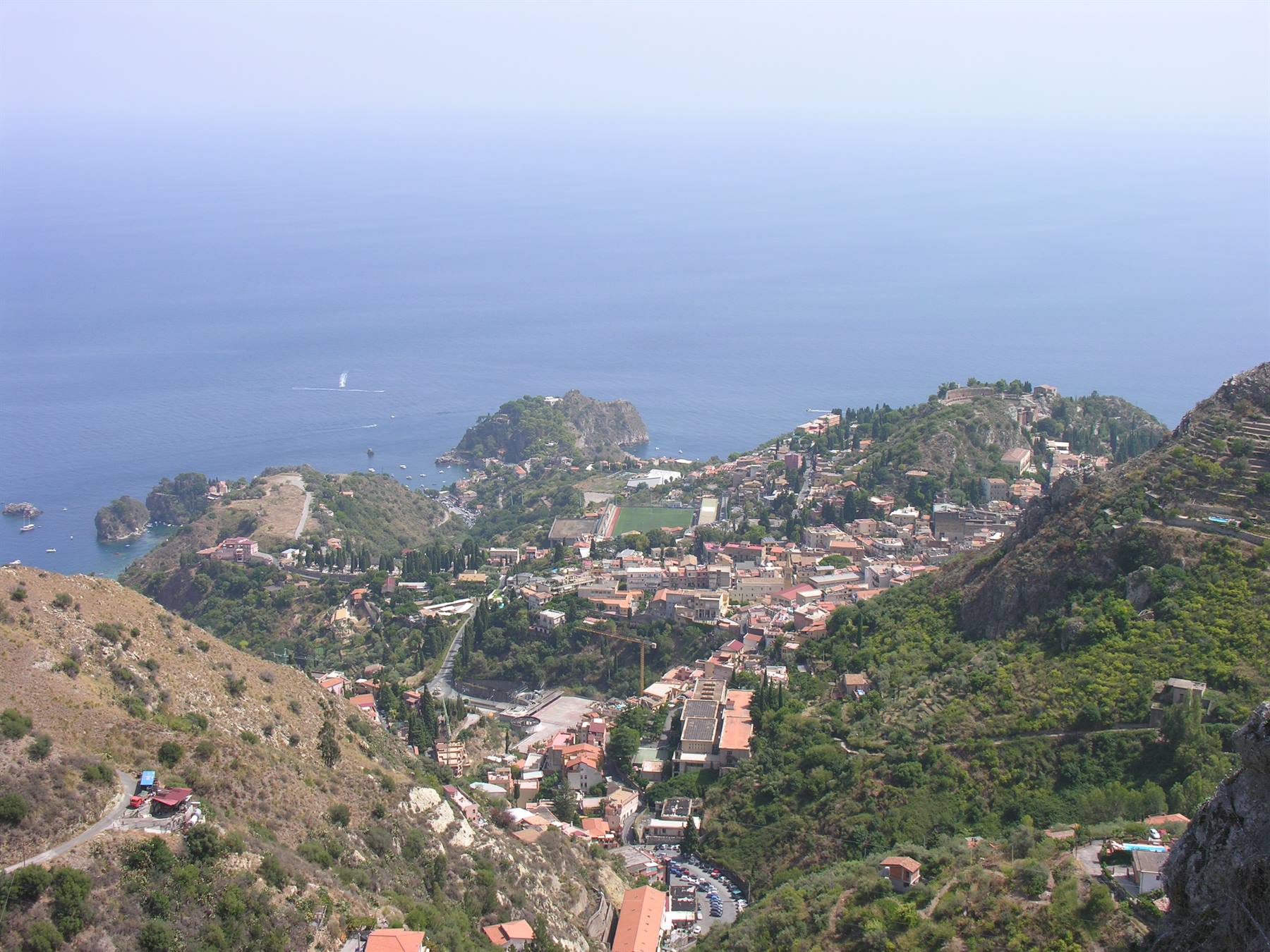 Castelmola - Vista su Taormina e Isola Bella