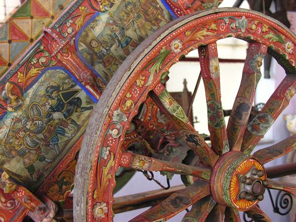 Castelmola - Sicilian cart at Bar Turrisi