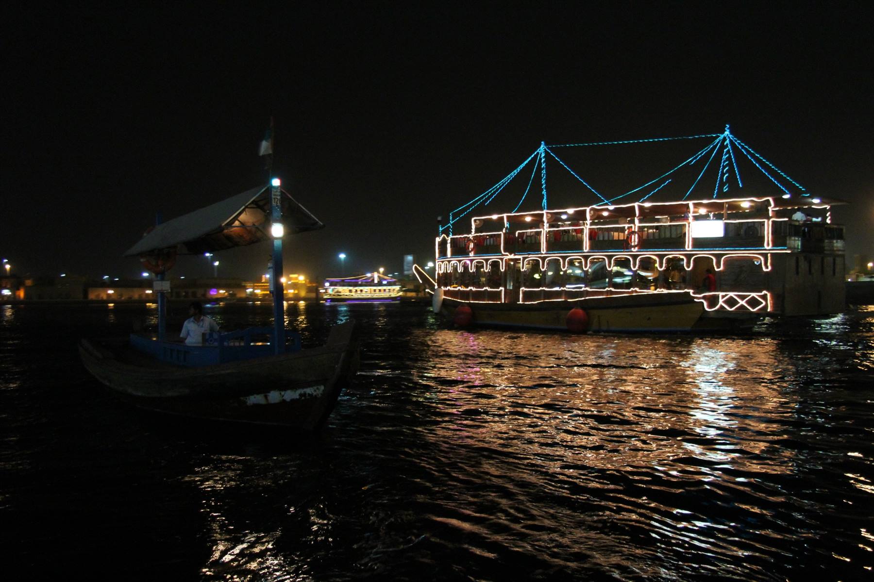 Creek by night
