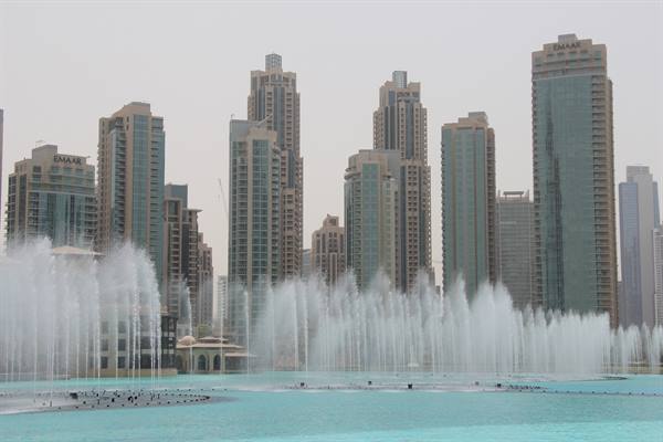 The fountains at Dubai Mall