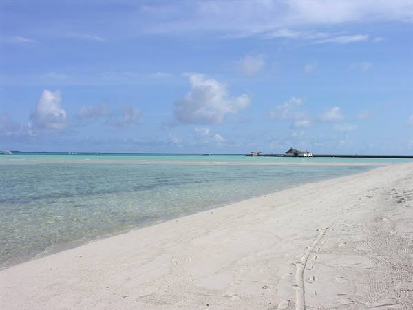 The beach to the north