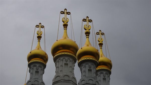 The golden domes of the Orthodox church