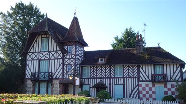 Half-timbered house at Beauvron En Auge