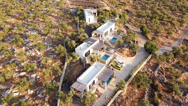 Our refuge among the hills: sun, silence and a pool at home.