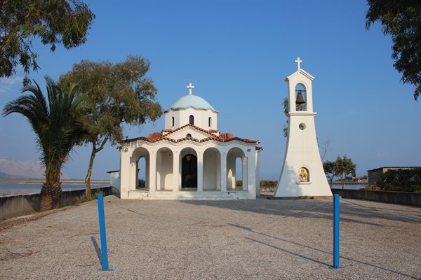 A little white church on the sea, silence and endless light.